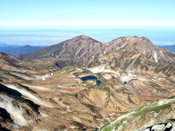 雄山から見た室堂平